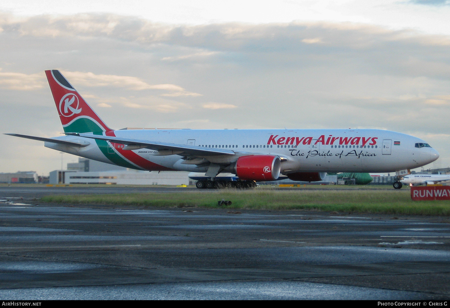 Aircraft Photo of 5Y-KQS | Boeing 777-2U8/ER | Kenya Airways | AirHistory.net #234849