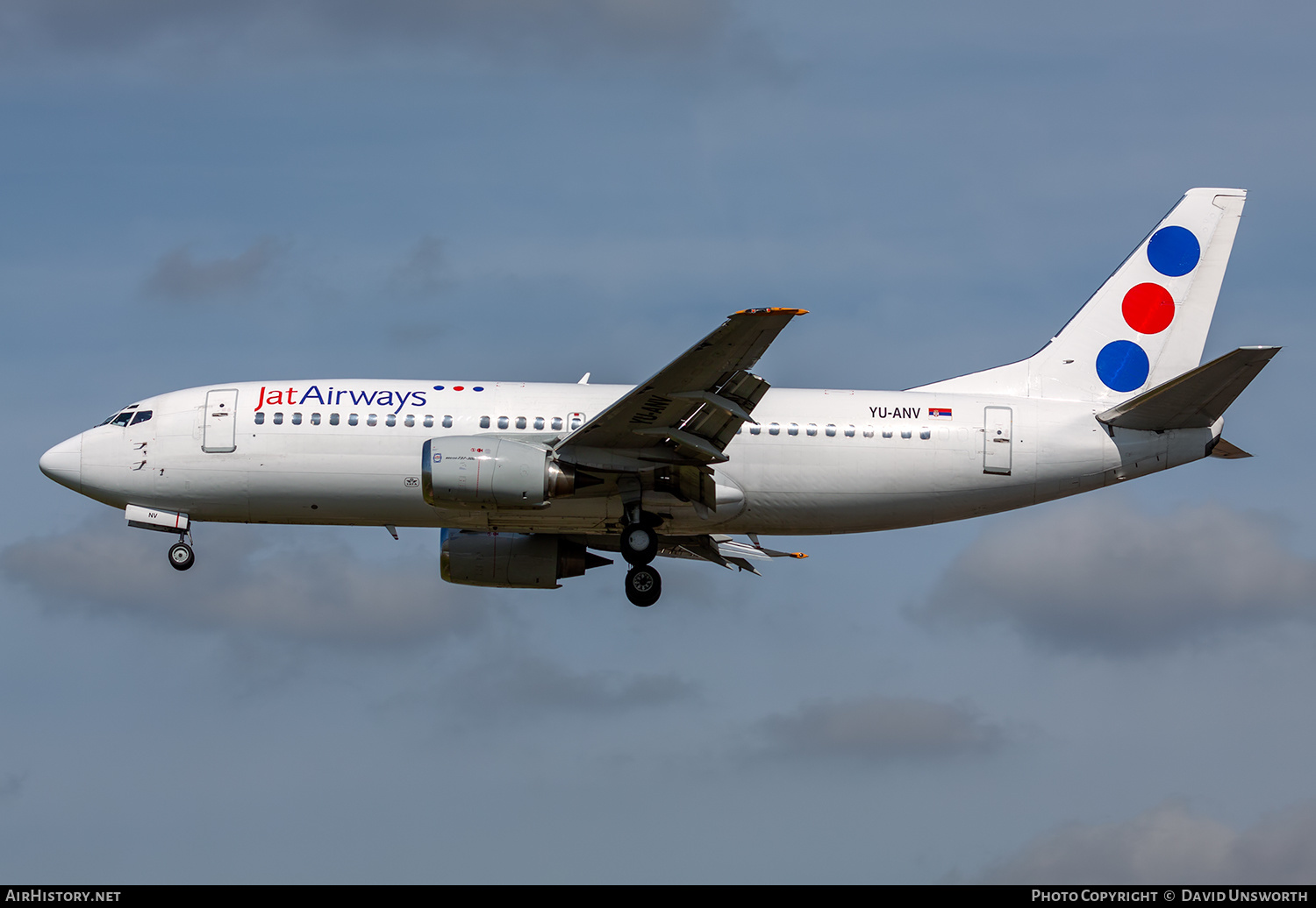 Aircraft Photo of YU-ANV | Boeing 737-3H9 | Jat Airways | AirHistory.net #234889