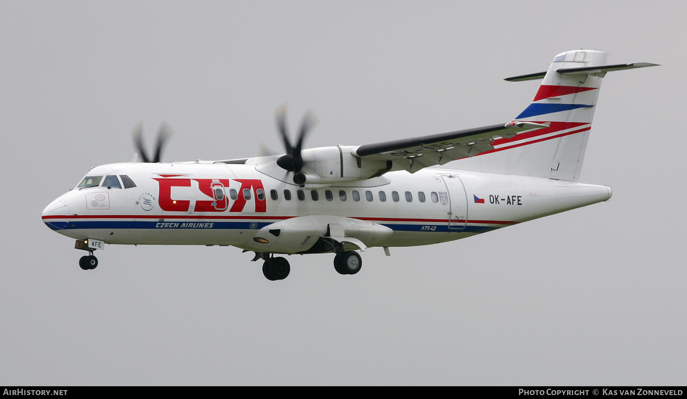 Aircraft Photo of OK-AFE | ATR ATR-42-400 | ČSA - Czech Airlines | AirHistory.net #234895