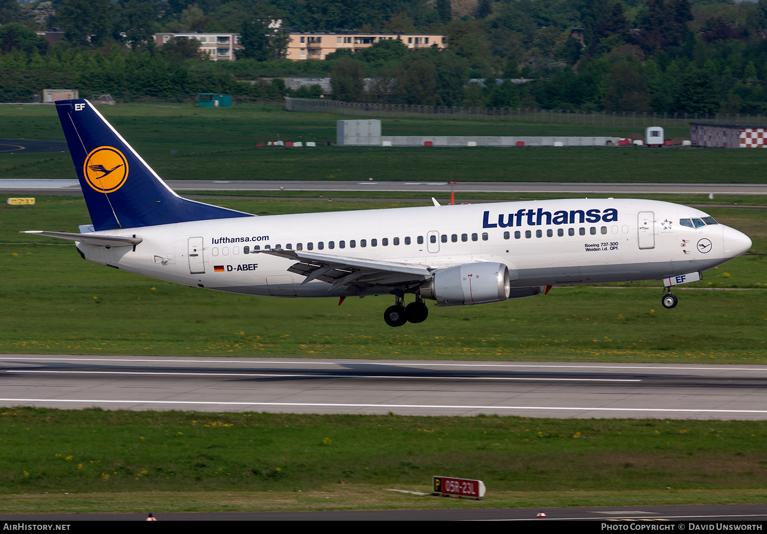Aircraft Photo of D-ABEF | Boeing 737-330 | Lufthansa | AirHistory.net #234939