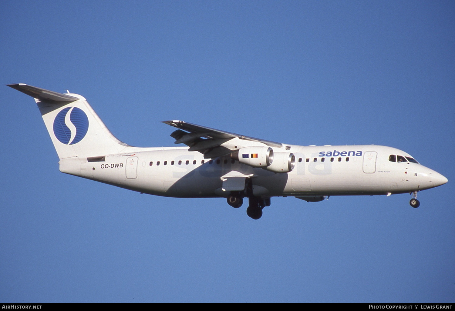 Aircraft Photo of OO-DWB | British Aerospace Avro 146-RJ100 | Sabena | AirHistory.net #234950