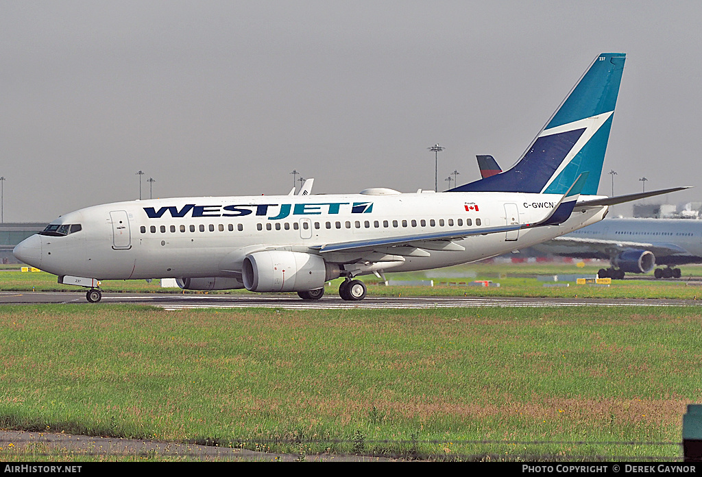 Aircraft Photo of C-GWCN | Boeing 737-7CT | WestJet | AirHistory.net #235063