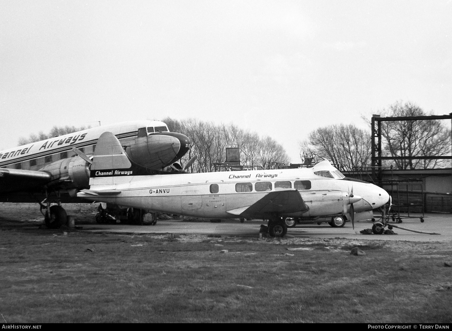 Aircraft Photo of G-ANVU | De Havilland D.H. 104 Dove 1B | Channel Airways | AirHistory.net #235075