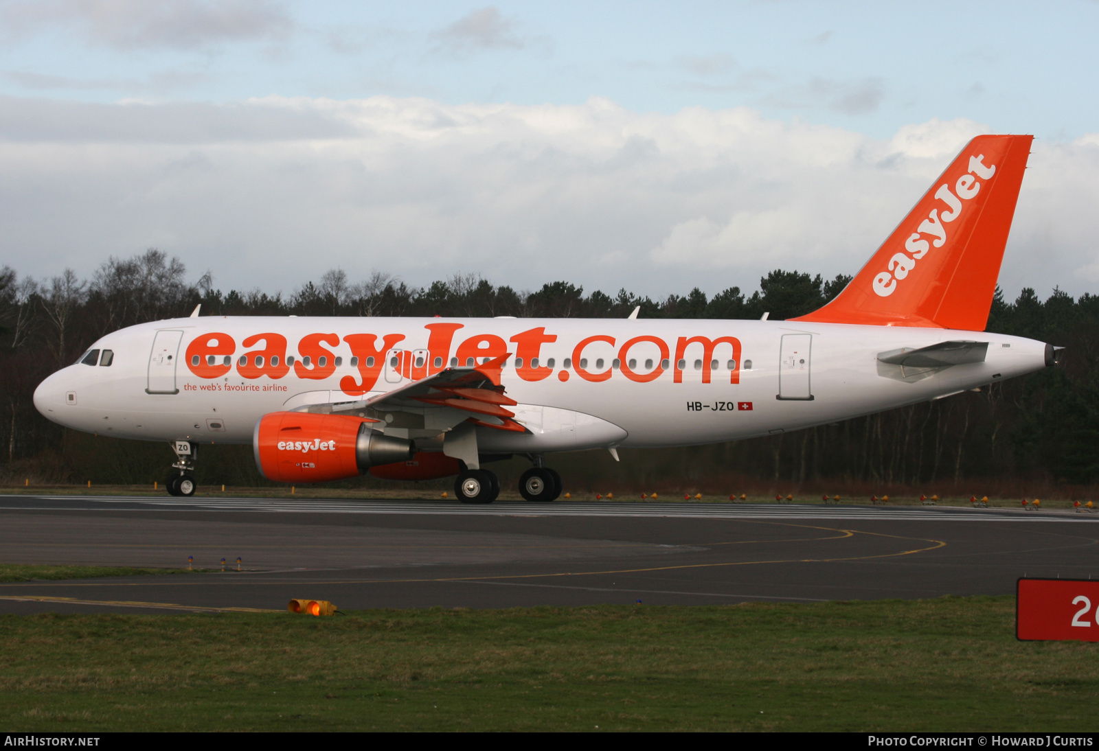 Aircraft Photo of HB-JZO | Airbus A319-111 | EasyJet | AirHistory.net #235121