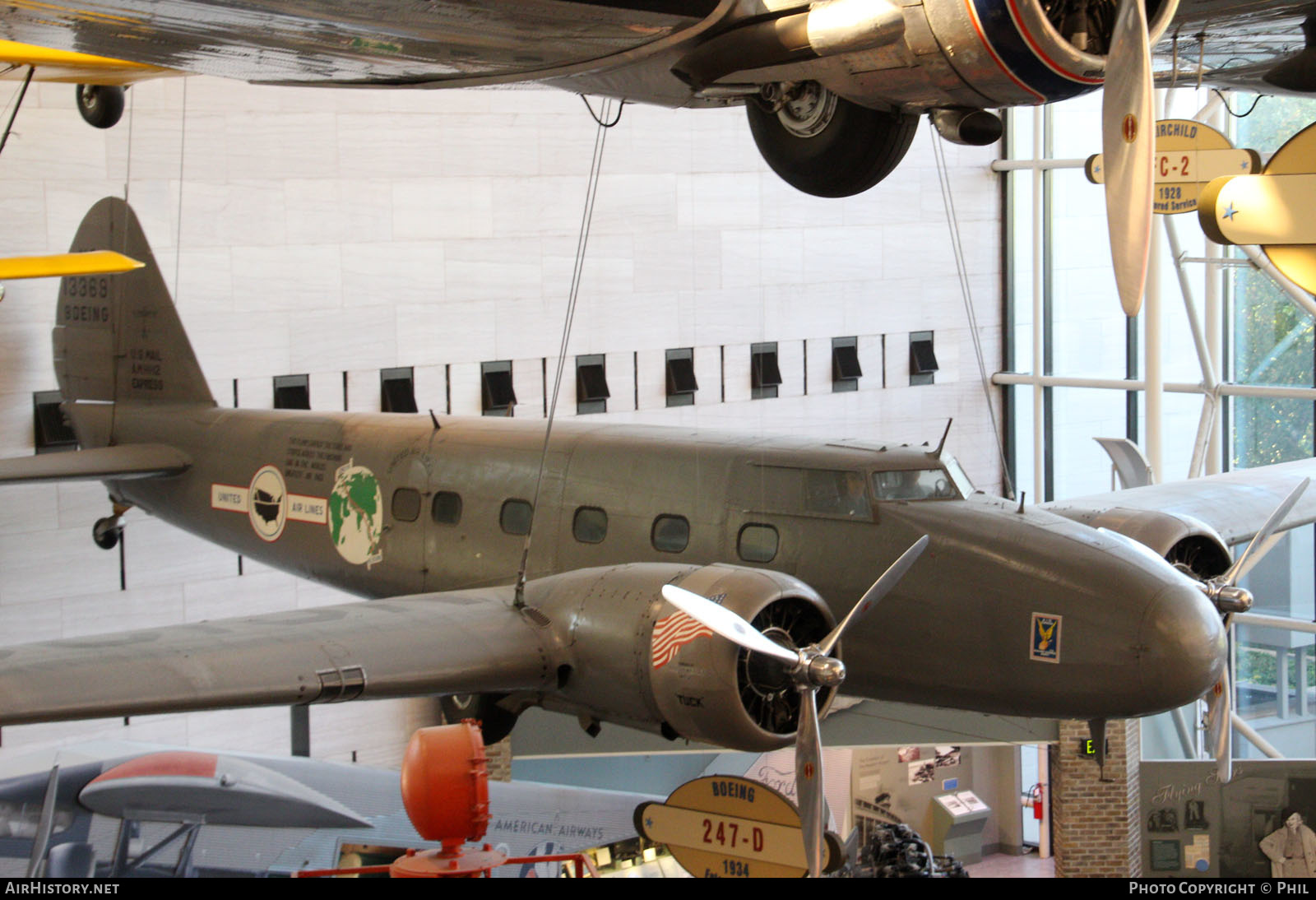 Aircraft Photo of NC13369 | Boeing 247 | United Air Lines | AirHistory.net #235151
