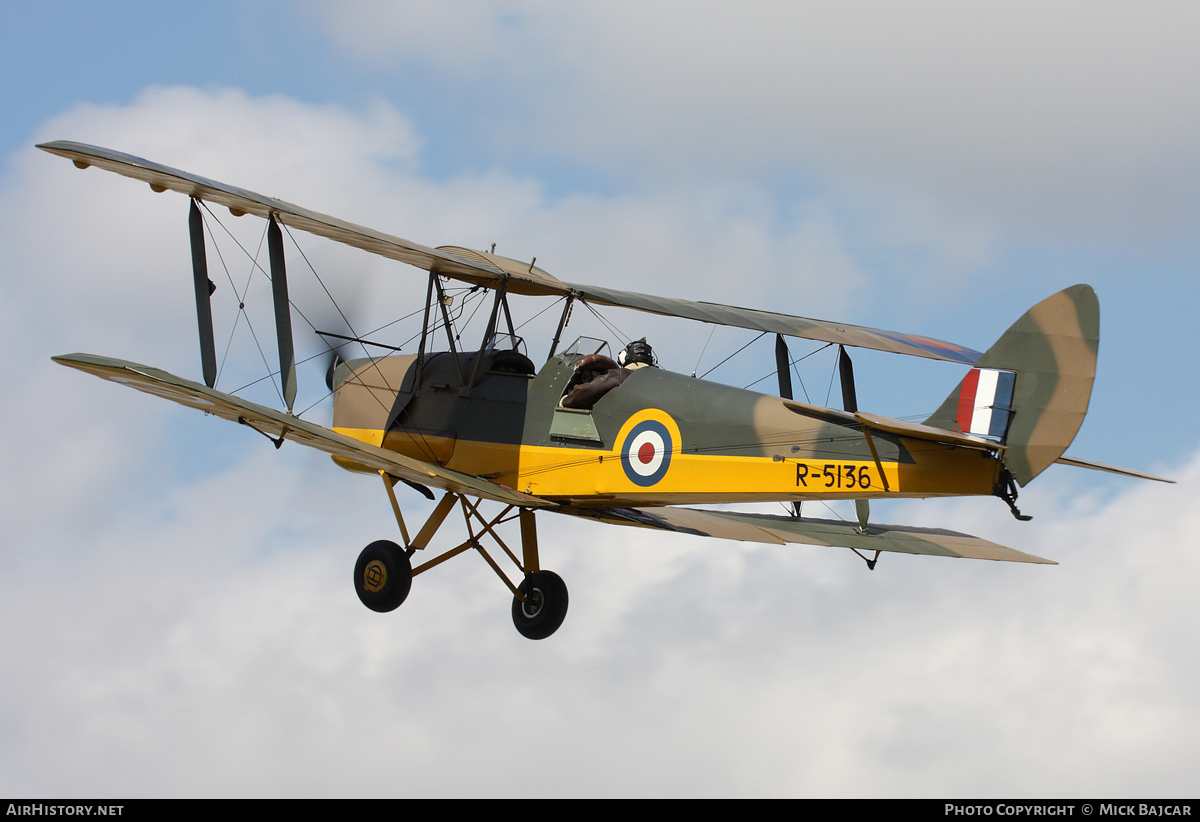 Aircraft Photo of G-APAP / R5136 | De Havilland D.H. 82A Tiger Moth II | UK - Air Force | AirHistory.net #235178