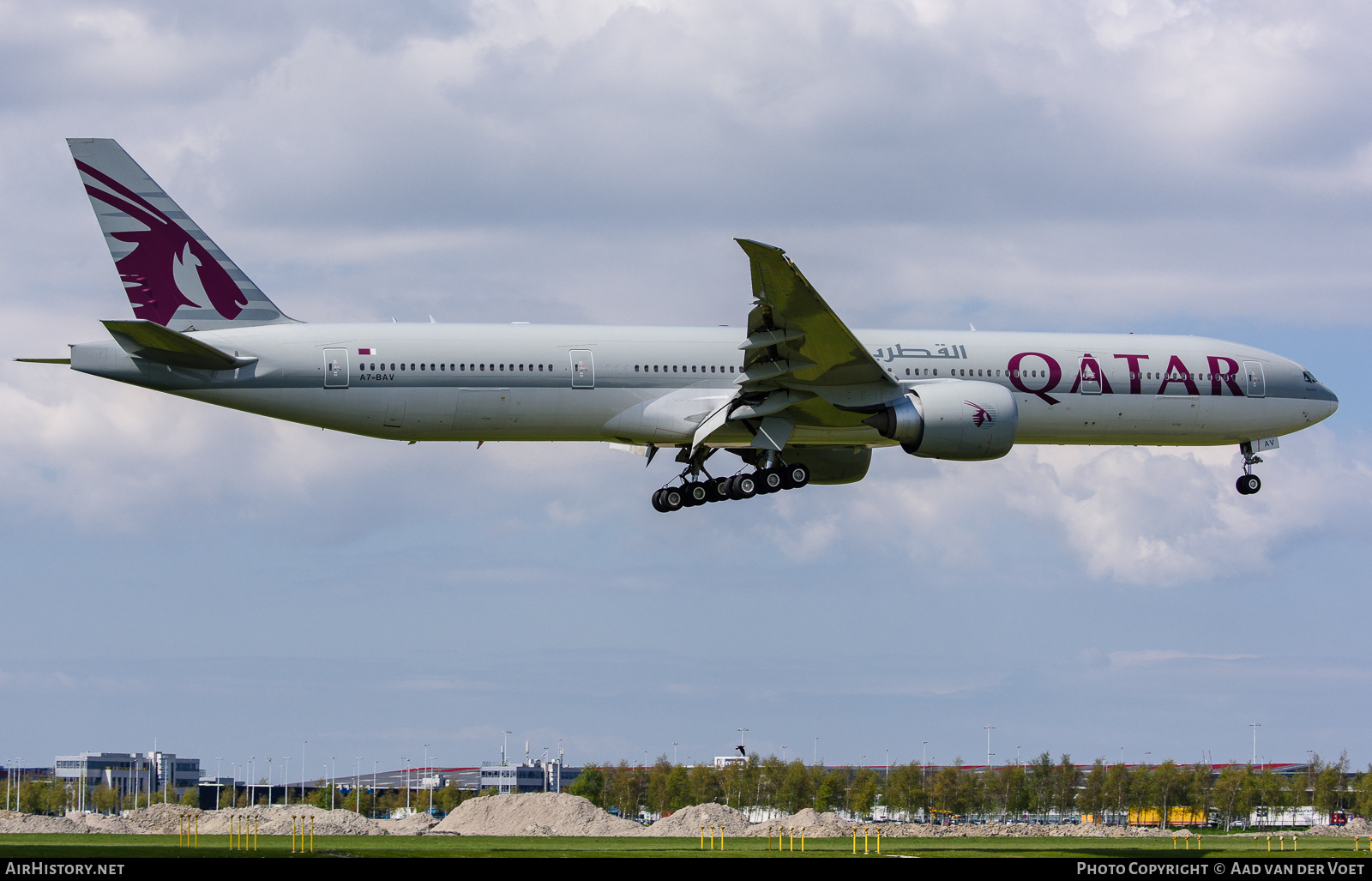 Aircraft Photo of A7-BAV | Boeing 777-3DZ/ER | Qatar Airways | AirHistory.net #235344