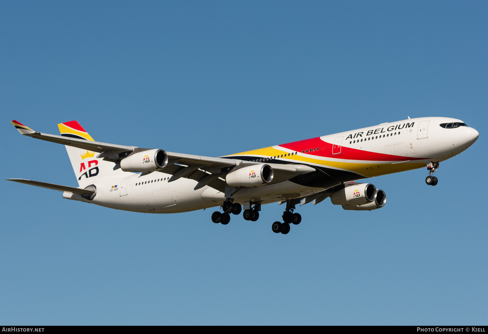Aircraft Photo of OO-ABD | Airbus A340-313 | Air Belgium | AirHistory.net #235348