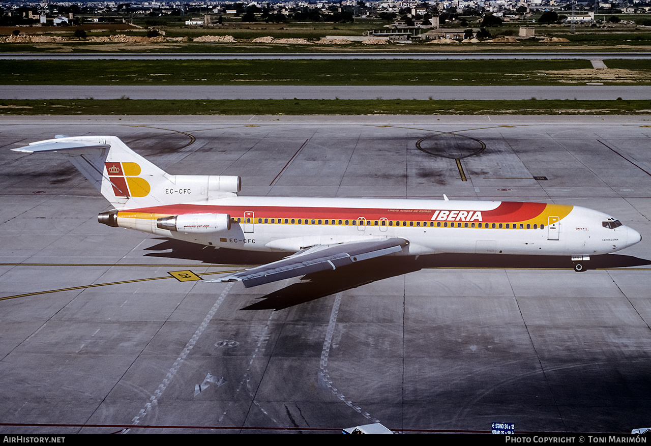 Aircraft Photo of EC-CFC | Boeing 727-256/Adv | Iberia | AirHistory.net #235364