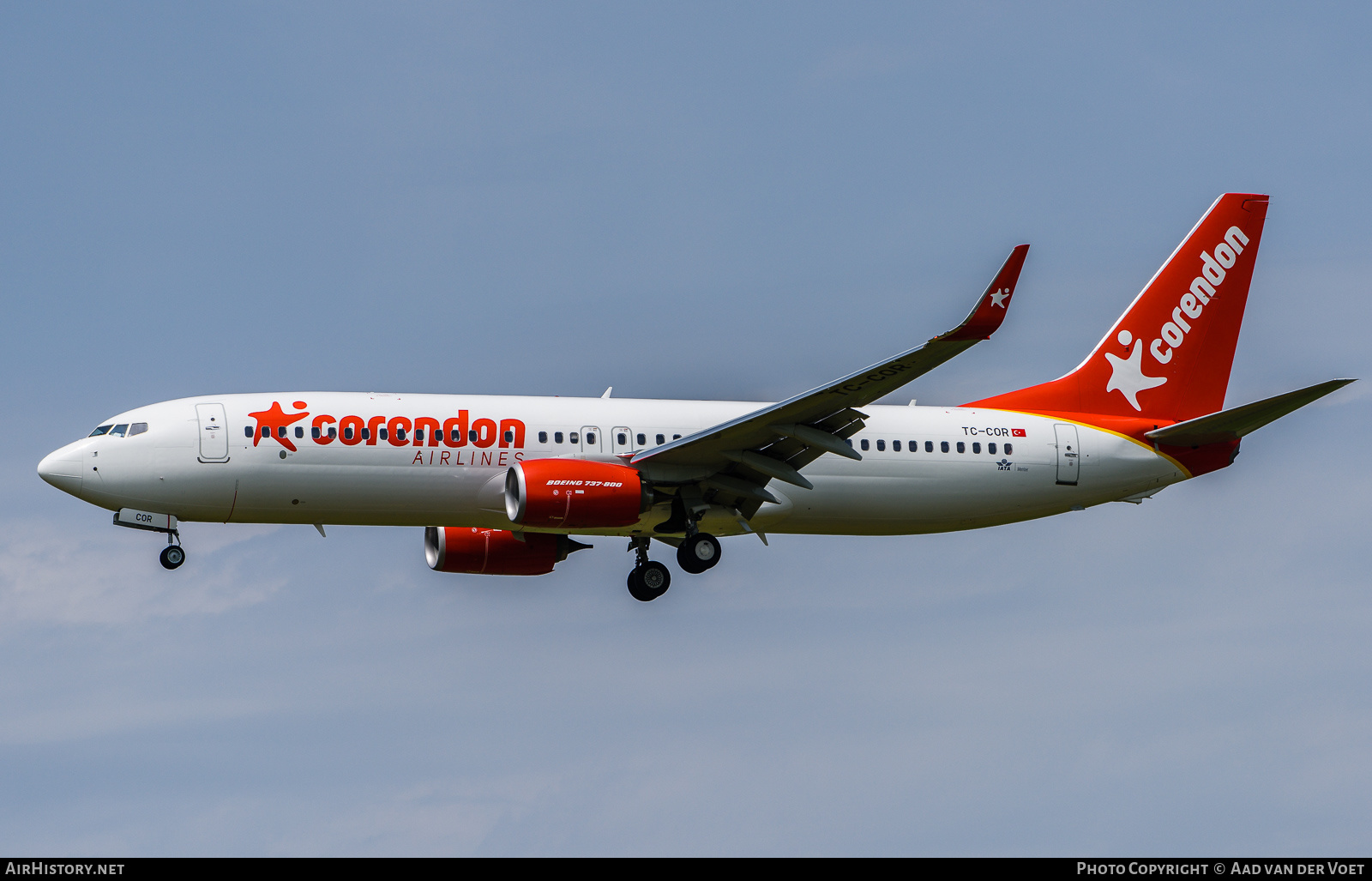 Aircraft Photo of TC-COR | Boeing 737-800 | Corendon Airlines | AirHistory.net #235389