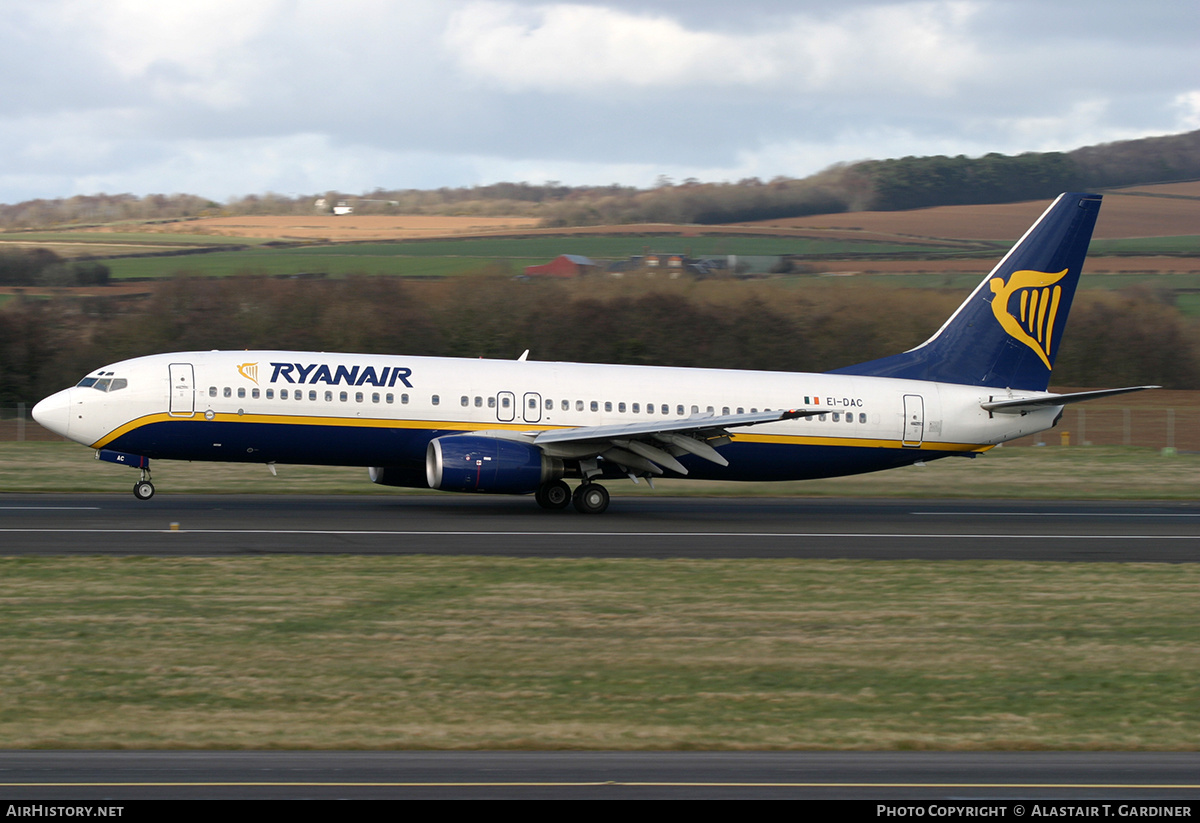 Aircraft Photo of EI-DAC | Boeing 737-8AS | Ryanair | AirHistory.net #235439
