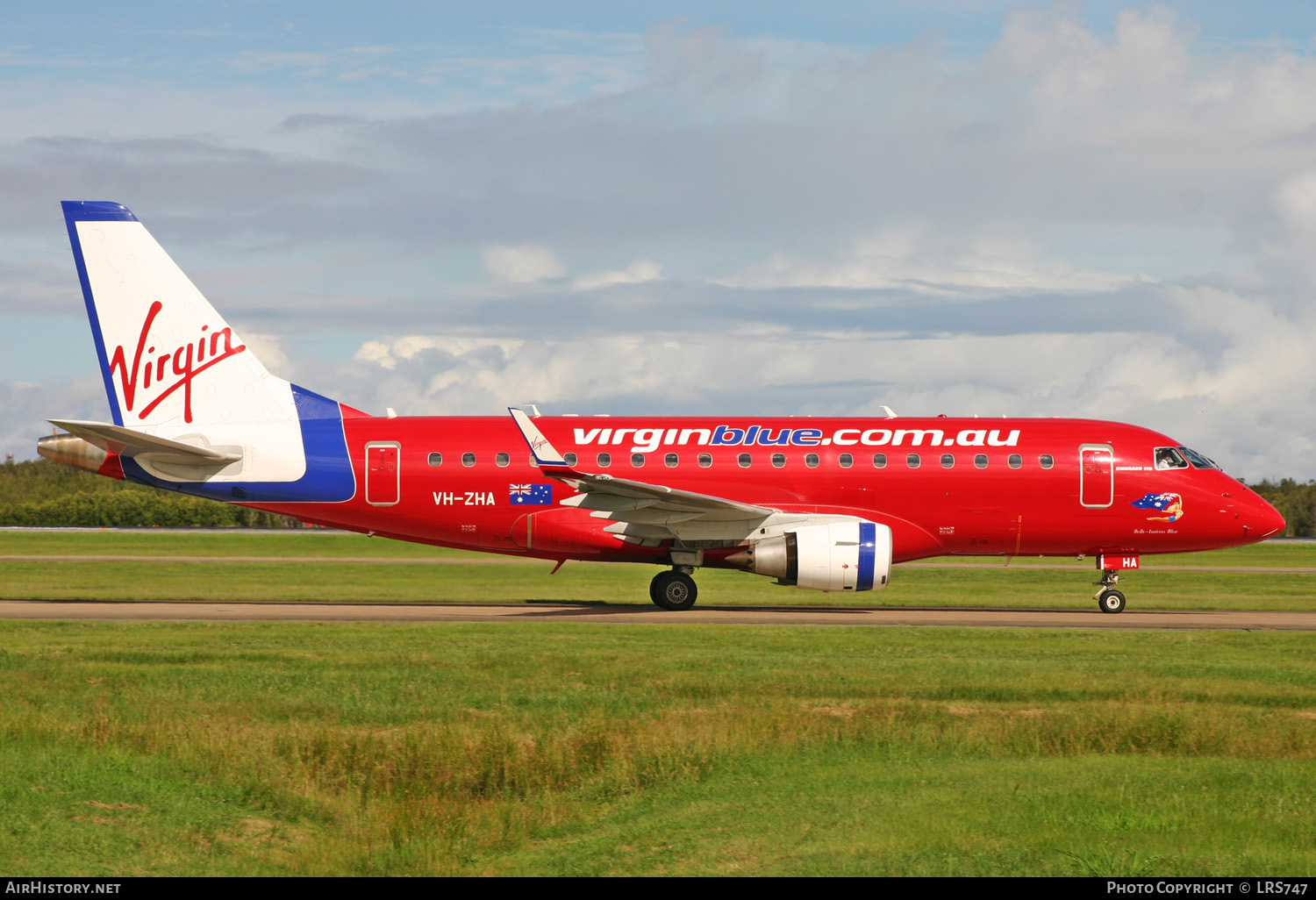 Aircraft Photo of VH-ZHA | Embraer 170LR (ERJ-170-100LR) | Virgin Blue Airlines | AirHistory.net #235440