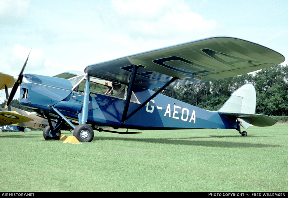 Aircraft Photo of G-AEOA | De Havilland D.H. 80A Puss Moth | AirHistory.net #235447