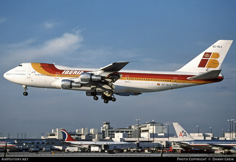 Aircraft Photo of EC-DLC | Boeing 747-256BM(SF) | Iberia | AirHistory.net #235481