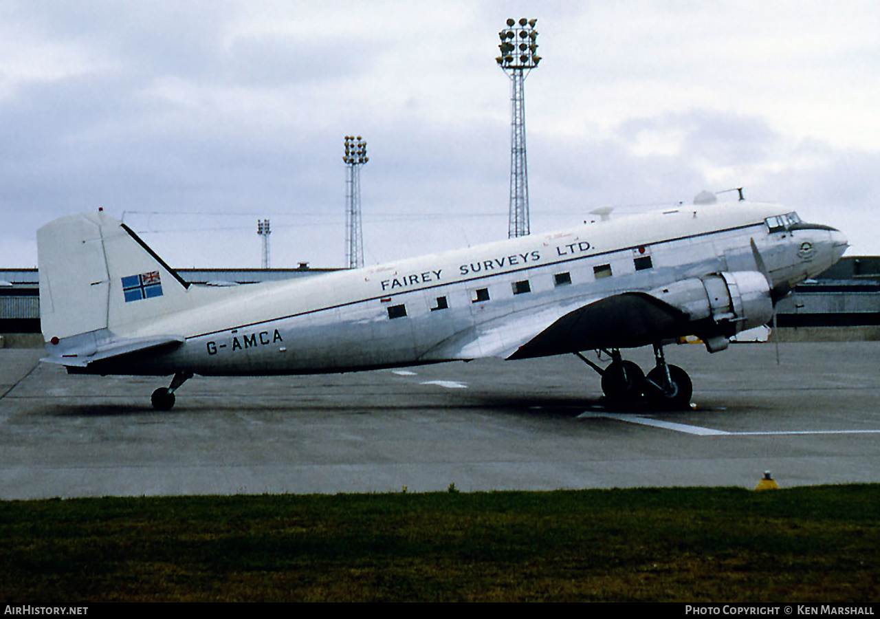 Aircraft Photo of G-AMCA | Douglas C-47B Dakota Mk.4 | Fairey Surveys | AirHistory.net #235505