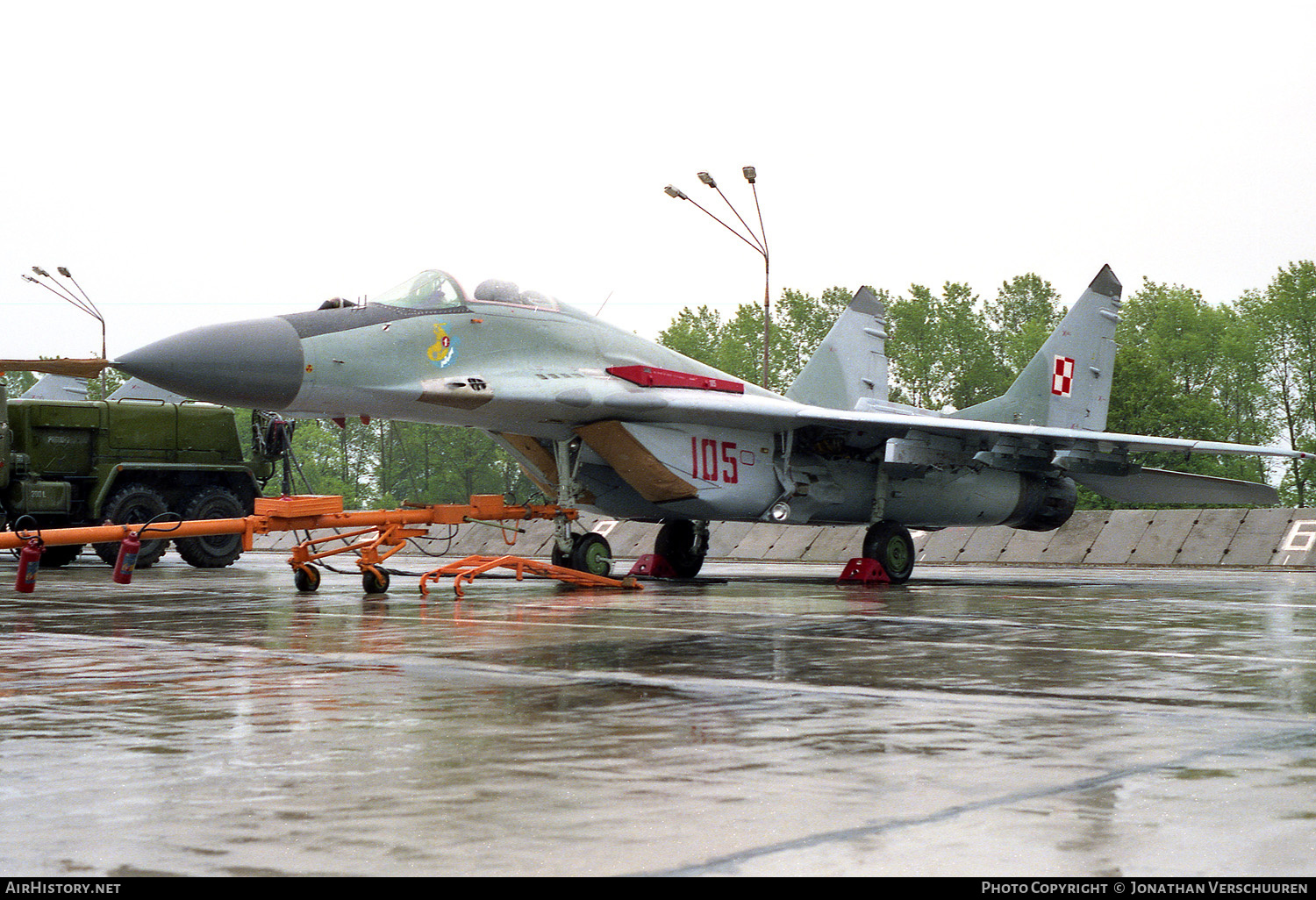 Aircraft Photo of 105 | Mikoyan-Gurevich MiG-29A (9-12A) | Poland - Air Force | AirHistory.net #235509