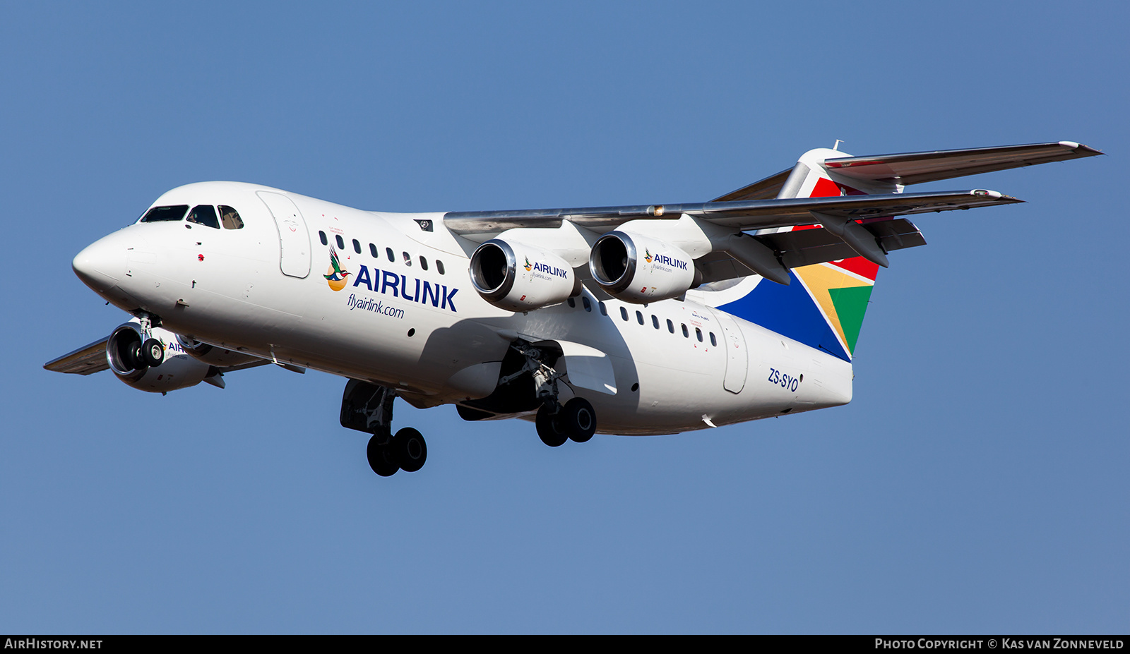 Aircraft Photo of ZS-SYO | BAE Systems Avro 146-RJ85 | Airlink | AirHistory.net #235574