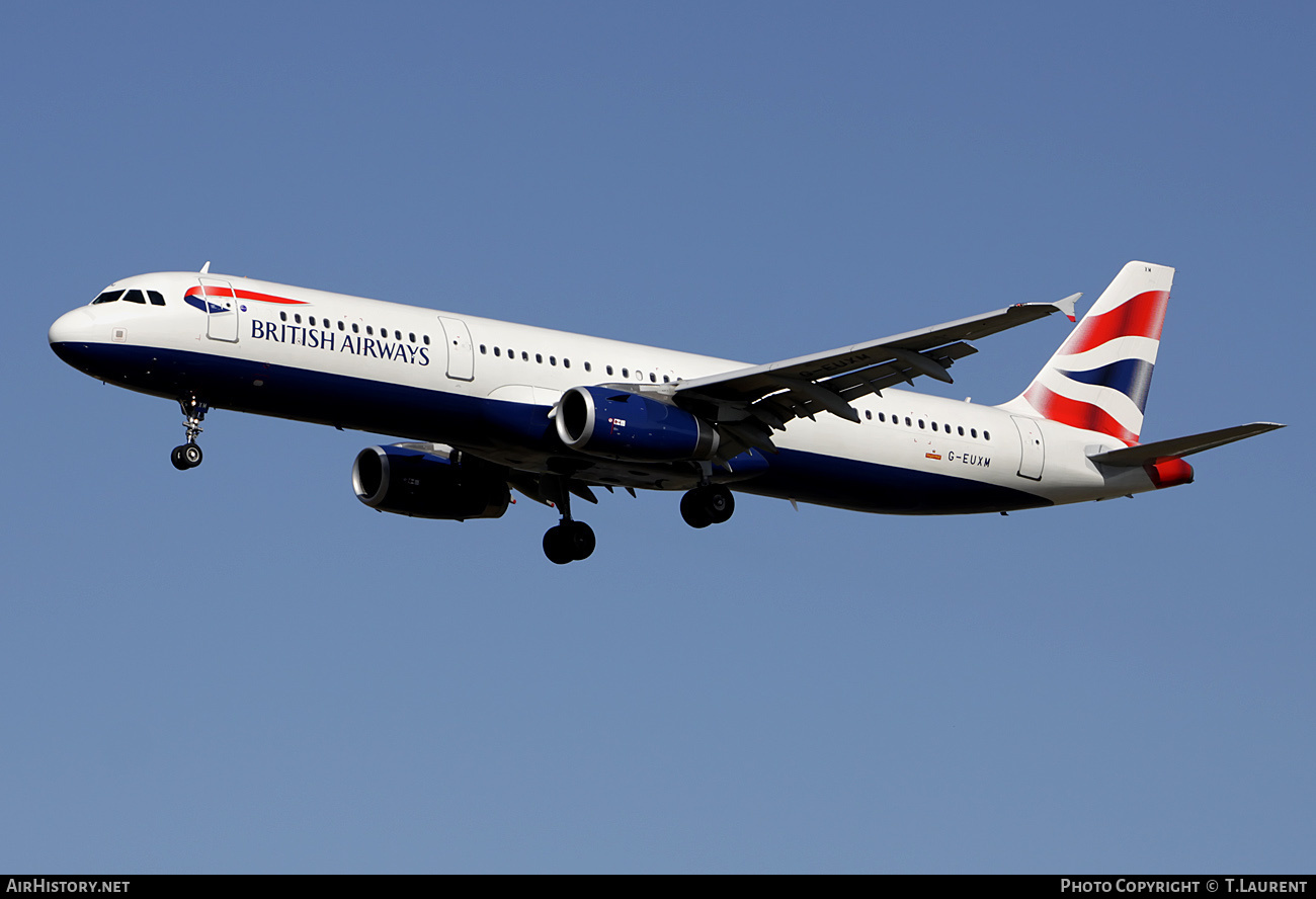 Aircraft Photo of G-EUXM | Airbus A321-231 | British Airways | AirHistory.net #235601