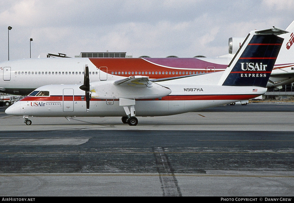 Aircraft Photo of N987HA | De Havilland Canada DHC-8-202 Dash 8 | USAir Express | AirHistory.net #235618