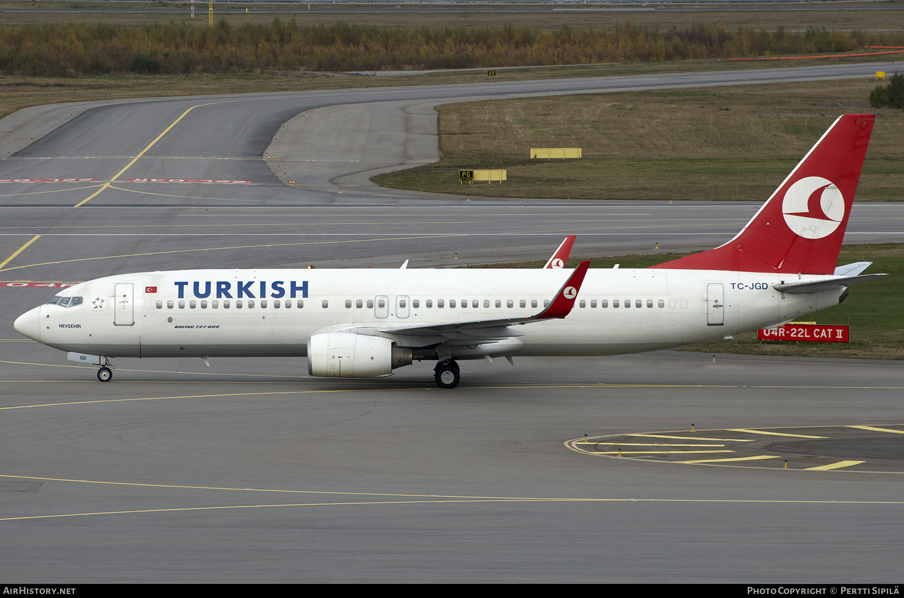 Aircraft Photo of TC-JGD | Boeing 737-8F2 | Turkish Airlines | AirHistory.net #235619