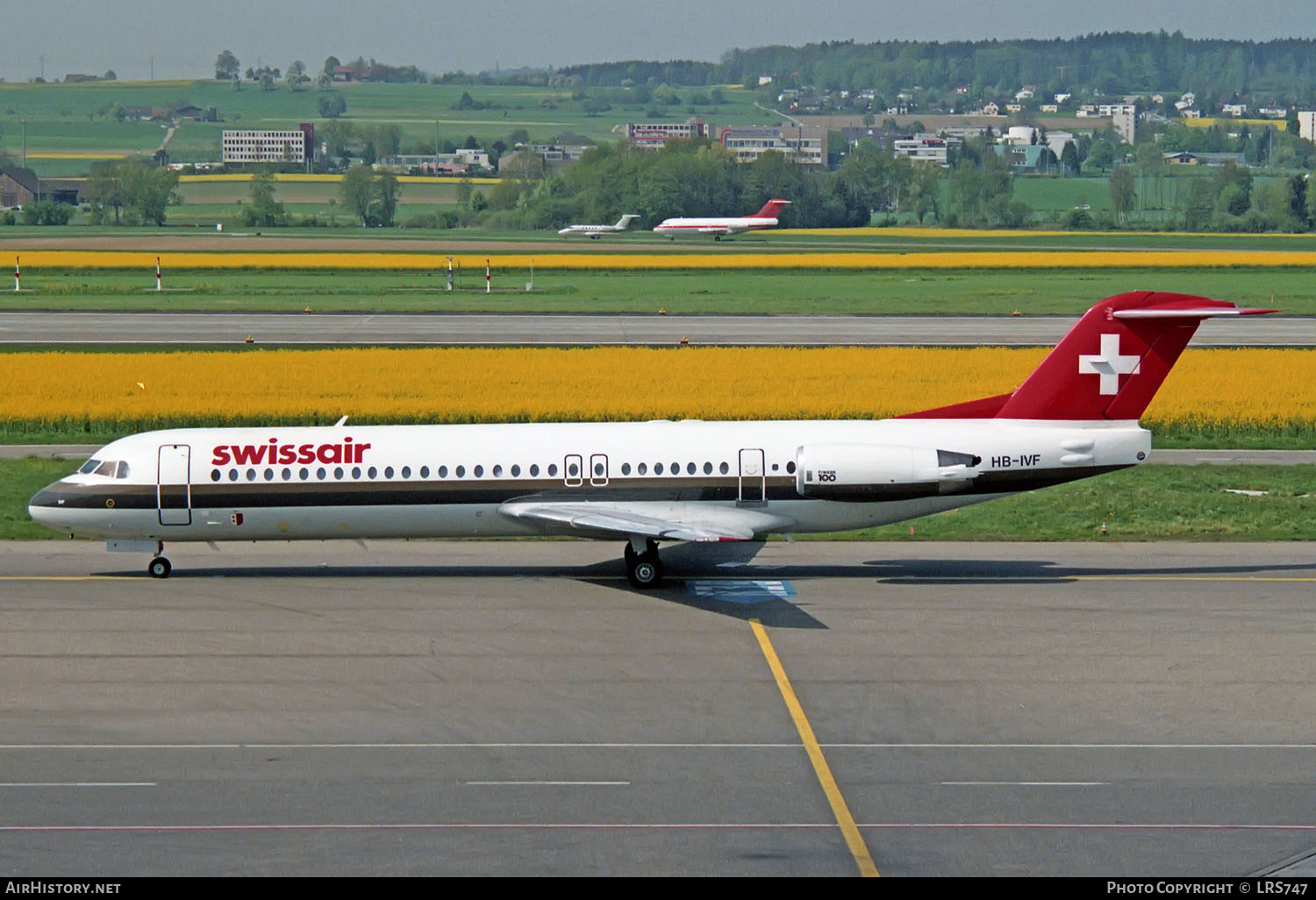 Aircraft Photo of HB-IVF | Fokker 100 (F28-0100) | Swissair | AirHistory.net #235650