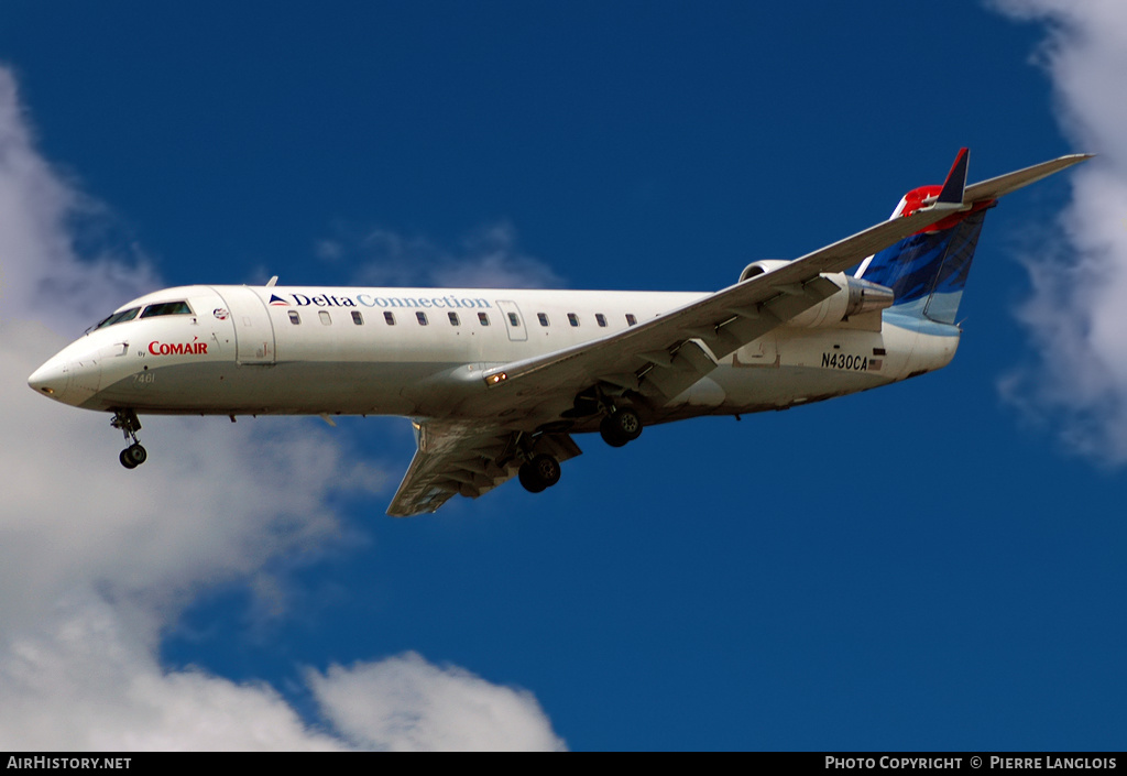 Aircraft Photo of N430CA | Bombardier CRJ-200ER (CL-600-2B19) | Delta Connection | AirHistory.net #235651