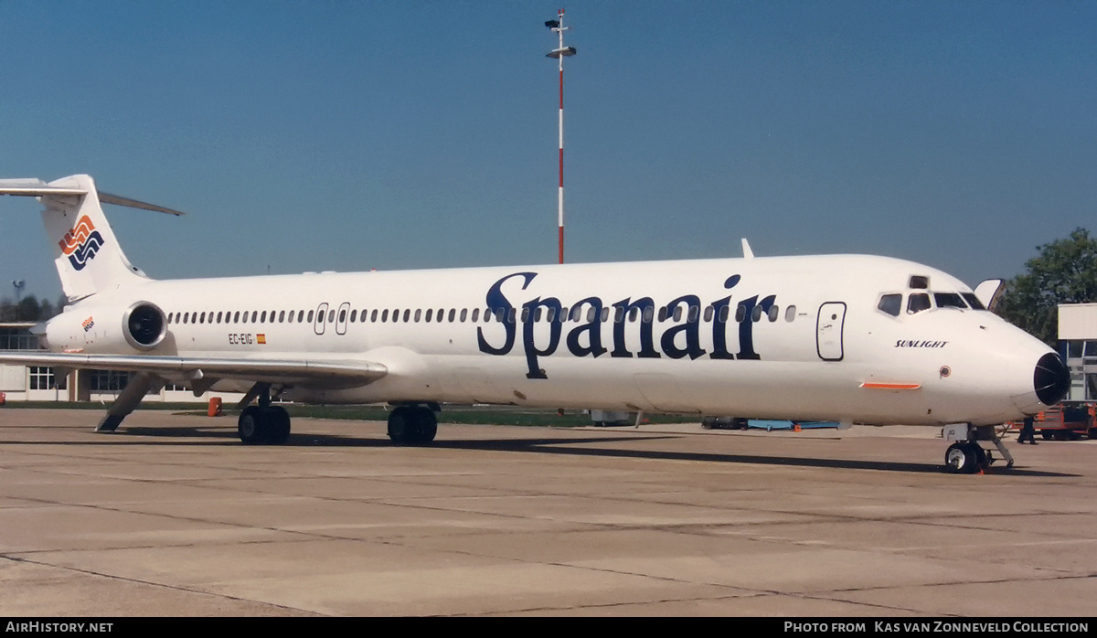 Aircraft Photo of EC-EIG | McDonnell Douglas MD-83 (DC-9-83) | Spanair | AirHistory.net #235684