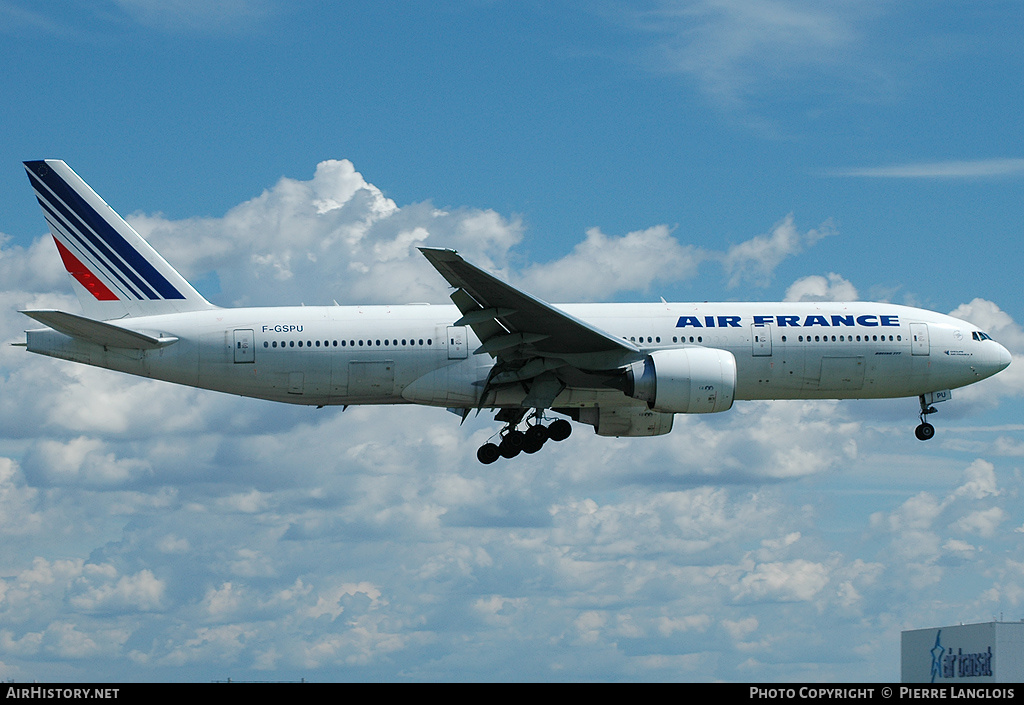 Aircraft Photo of F-GSPU | Boeing 777-228/ER | Air France | AirHistory.net #235700