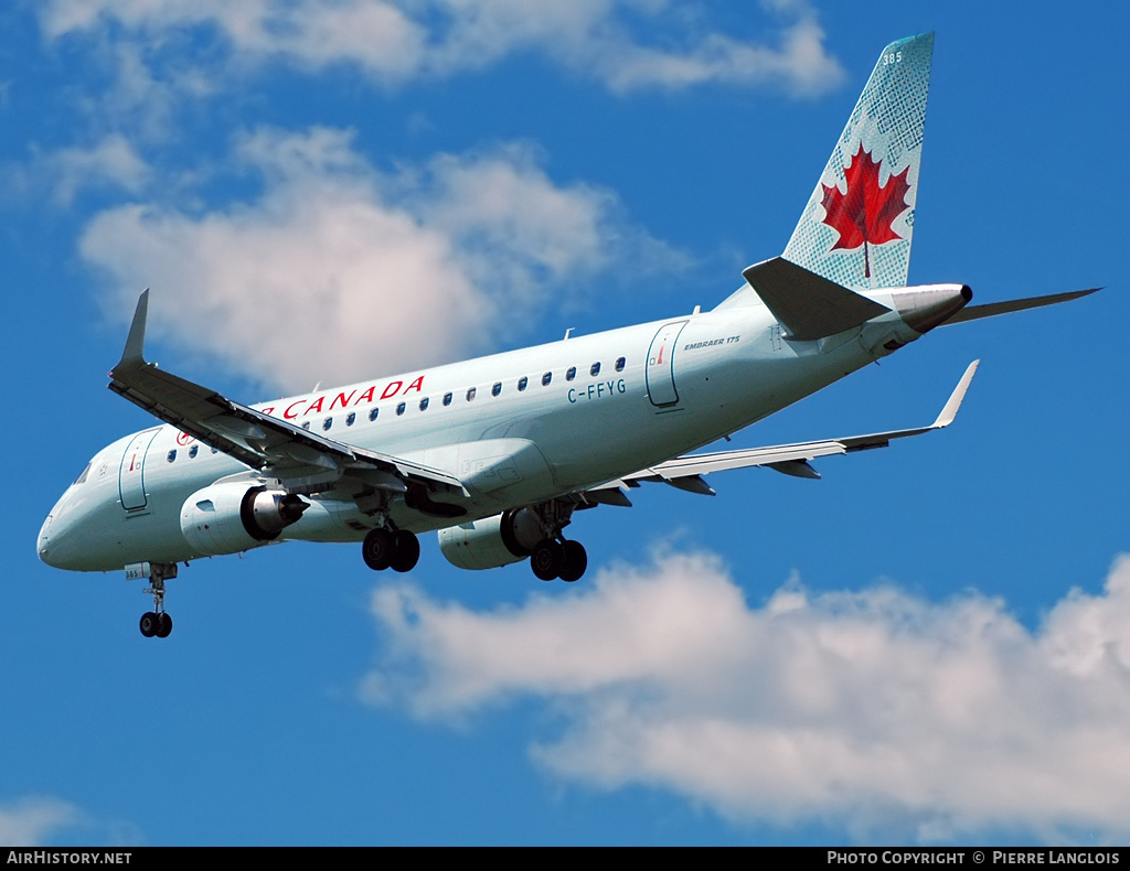 Aircraft Photo of C-FFYG | Embraer 175LR (ERJ-170-200LR) | Air Canada | AirHistory.net #235725