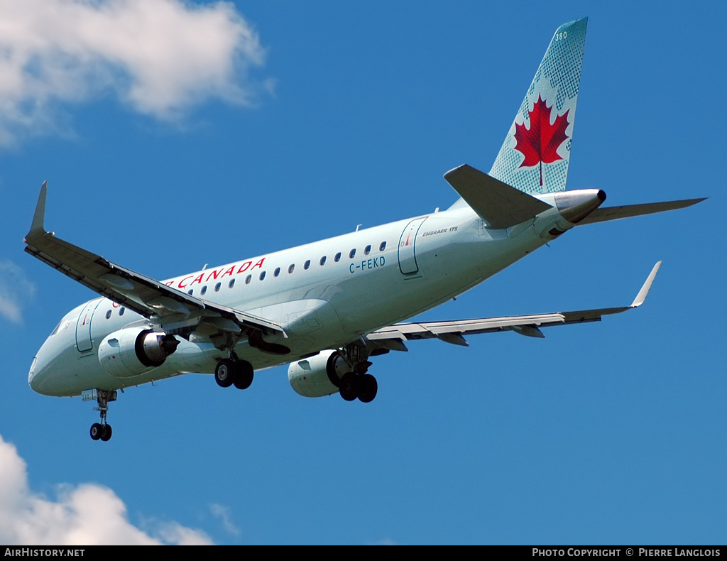 Aircraft Photo of C-FEKD | Embraer 175LR (ERJ-170-200LR) | Air Canada | AirHistory.net #235746