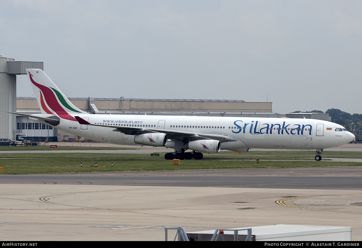 Aircraft Photo of 4R-ADE | Airbus A340-312 | SriLankan Airlines | AirHistory.net #235762