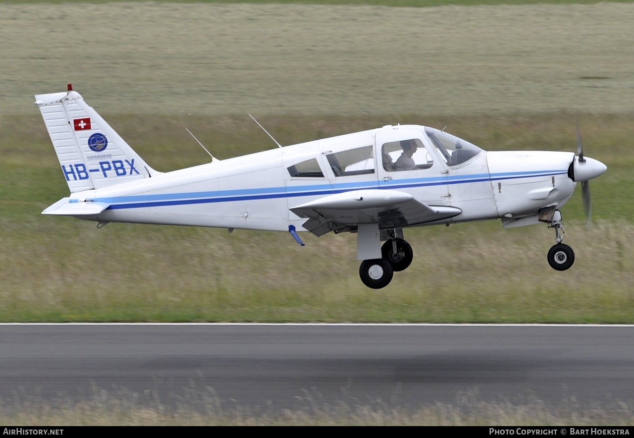 Aircraft Photo of HB-PBX | Piper PA-28R-200 Cherokee Arrow B | FGZO - Flugsportgruppe Zürcher Oberland | AirHistory.net #235768