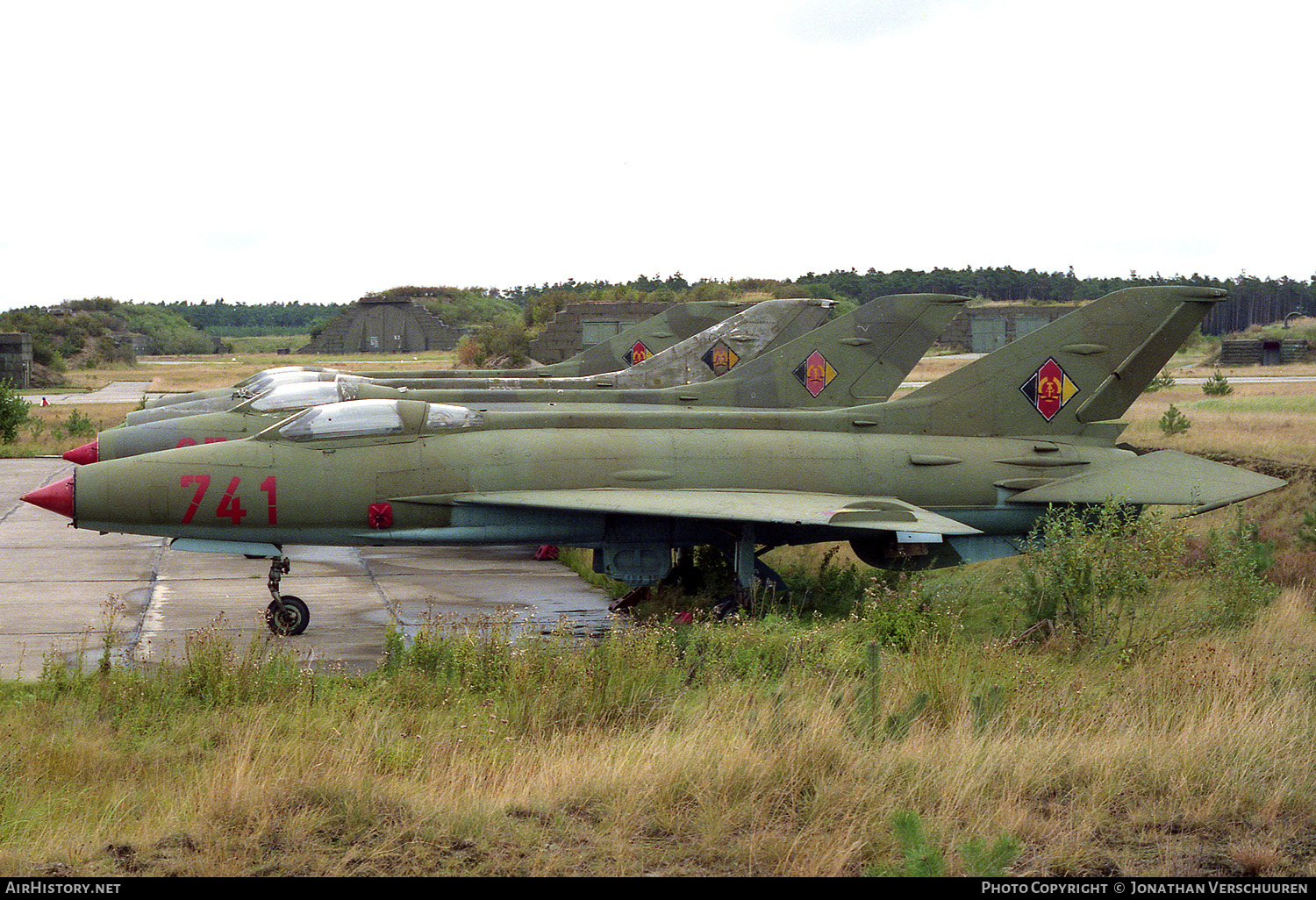 Aircraft Photo of 741 | Mikoyan-Gurevich MiG-21F-13 | East Germany - Air Force | AirHistory.net #235780