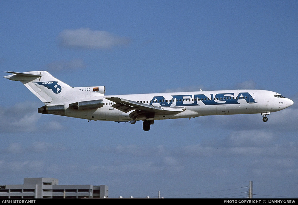 Aircraft Photo of YV-92C | Boeing 727-281/Adv | Avensa - Aerovías Venezolanas | AirHistory.net #235855