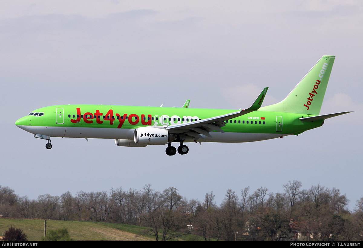 Aircraft Photo of CN-RPG | Boeing 737-8K5 | Jet4you | AirHistory.net #235885