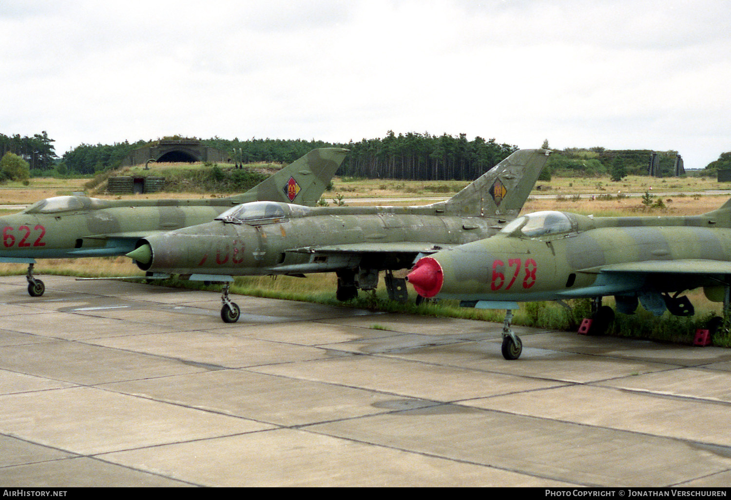Aircraft Photo of 708 | Mikoyan-Gurevich MiG-21F-13 | East Germany - Air Force | AirHistory.net #235898