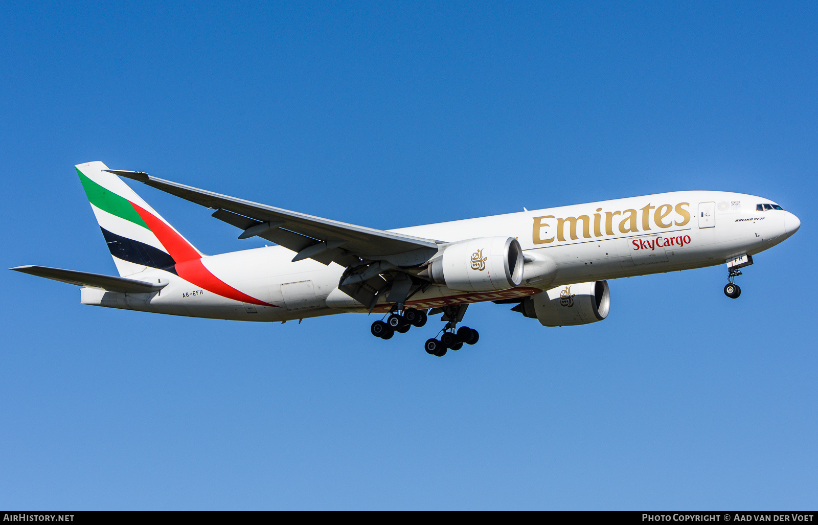 Aircraft Photo of A6-EFH | Boeing 777-F1H | Emirates SkyCargo | AirHistory.net #235967