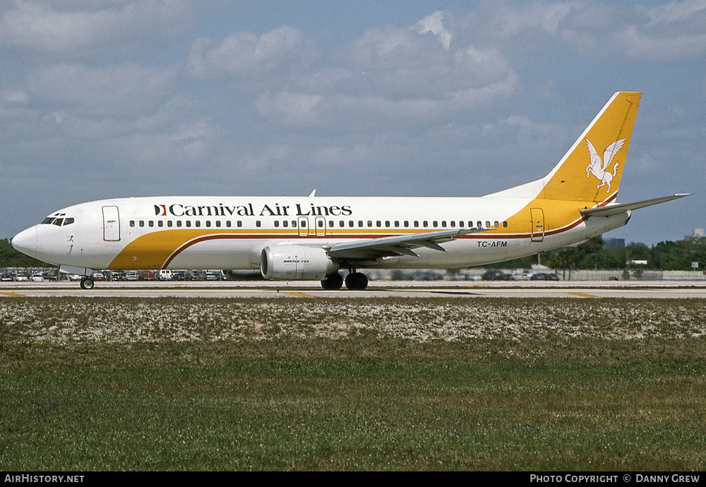 Aircraft Photo of TC-AFM | Boeing 737-4Q8 | Carnival Air Lines | AirHistory.net #235996