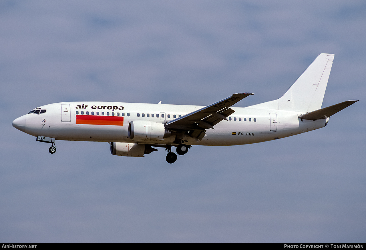 Aircraft Photo of EC-FHR | Boeing 737-36E | Air Europa | AirHistory.net #236019