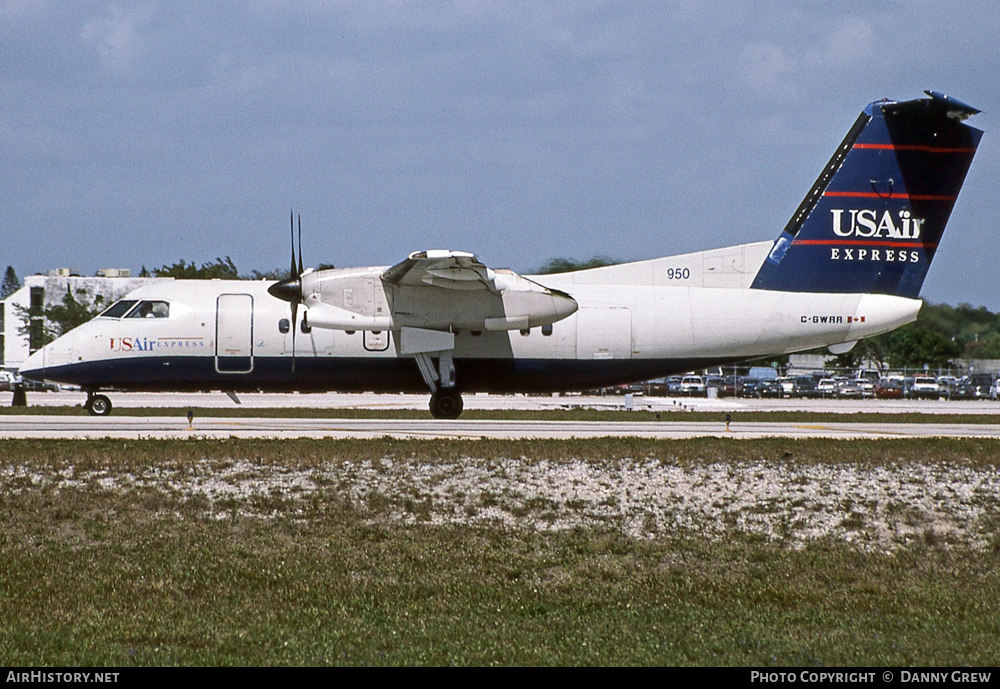 Aircraft Photo of C-GWRR | De Havilland Canada DHC-8-102 Dash 8 | USAir Express | AirHistory.net #236056