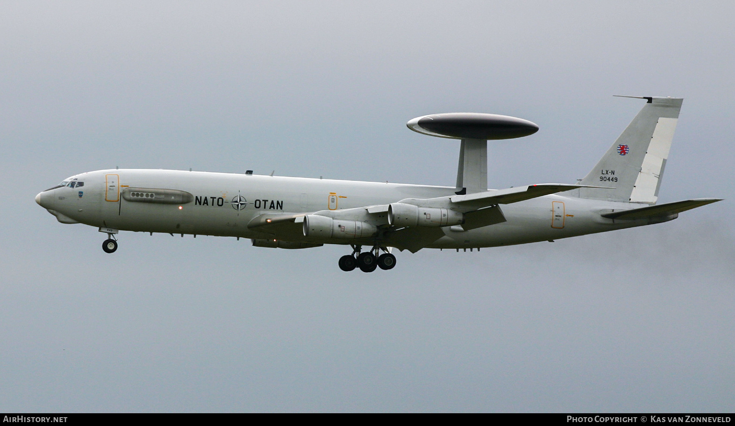 Aircraft Photo of LX-N90449 | Boeing E-3A Sentry (707-300) | Luxembourg - NATO | AirHistory.net #236076