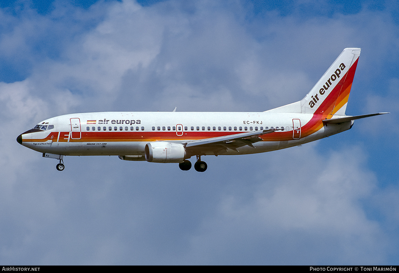 Aircraft Photo of EC-FKJ | Boeing 737-3Y0 | Air Europa | AirHistory.net #236145