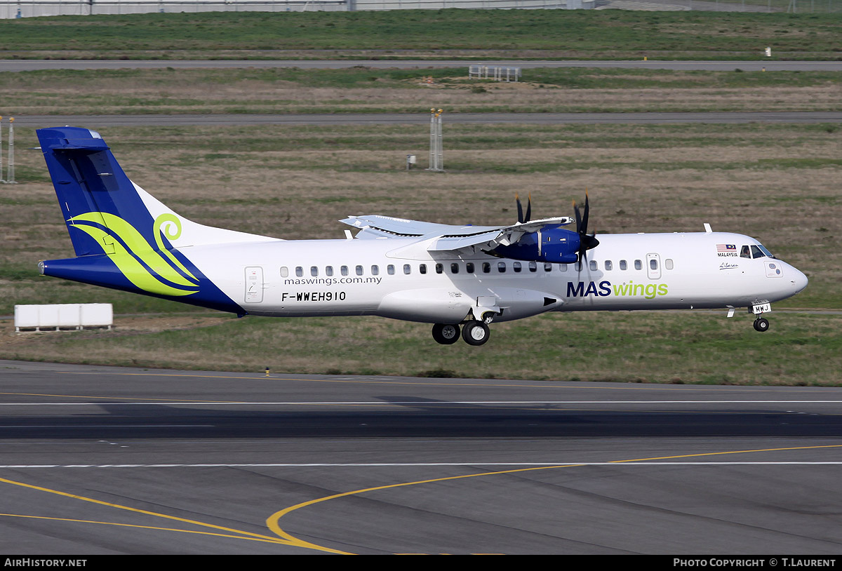 Aircraft Photo of F-WWEH | ATR ATR-72-500 (ATR-72-212A) | MASWings | AirHistory.net #236192