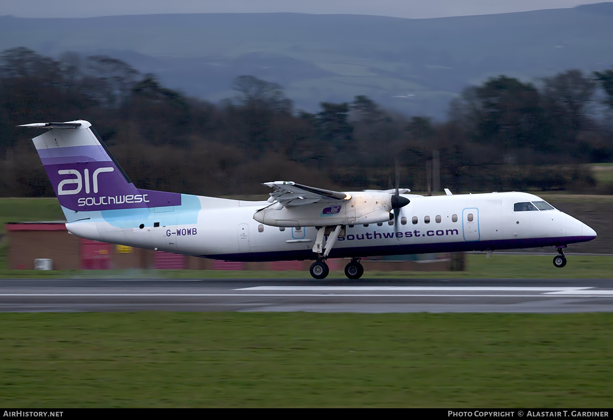 Aircraft Photo of G-WOWB | De Havilland Canada DHC-8-311 Dash 8 | Air Southwest | AirHistory.net #236212