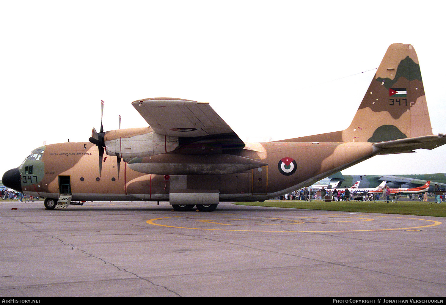 Aircraft Photo of 347 | Lockheed C-130H Hercules | Jordan - Air Force | AirHistory.net #236273