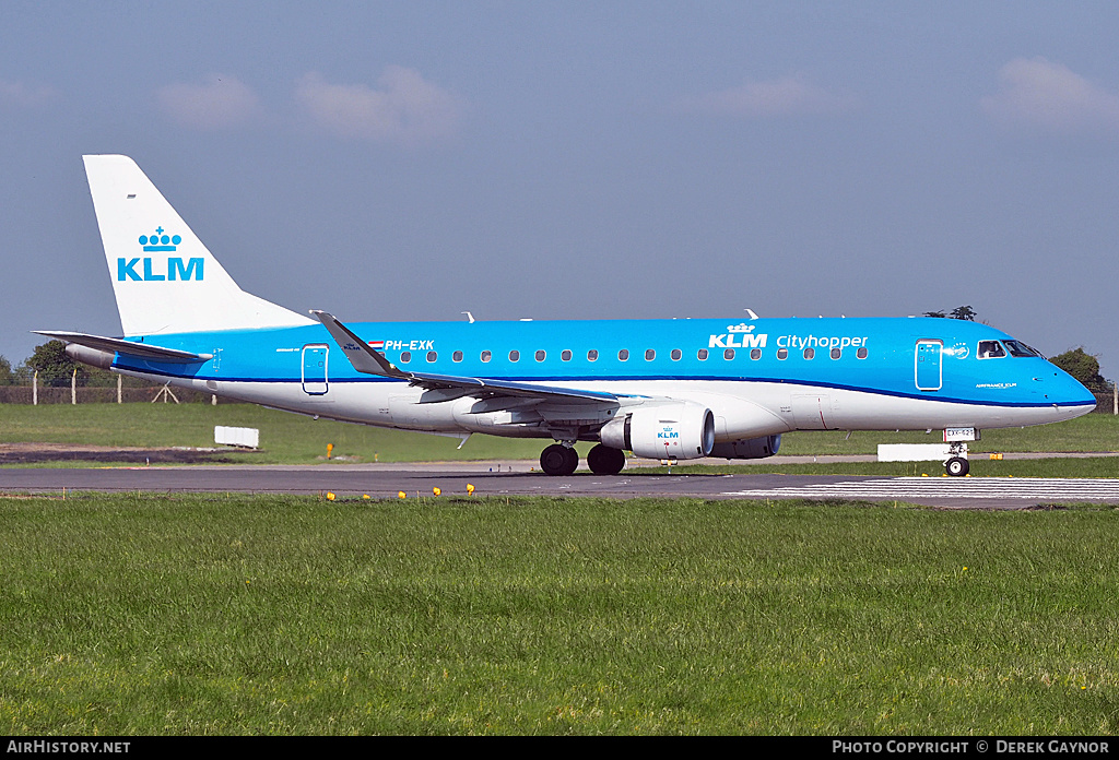 Aircraft Photo of PH-EXK | Embraer 175STD (ERJ-170-200STD) | KLM Cityhopper | AirHistory.net #236325