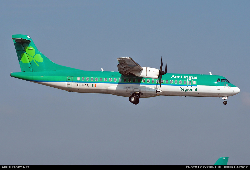 Aircraft Photo of EI-FAX | ATR ATR-72-600 (ATR-72-212A) | Aer Lingus Regional | AirHistory.net #236326