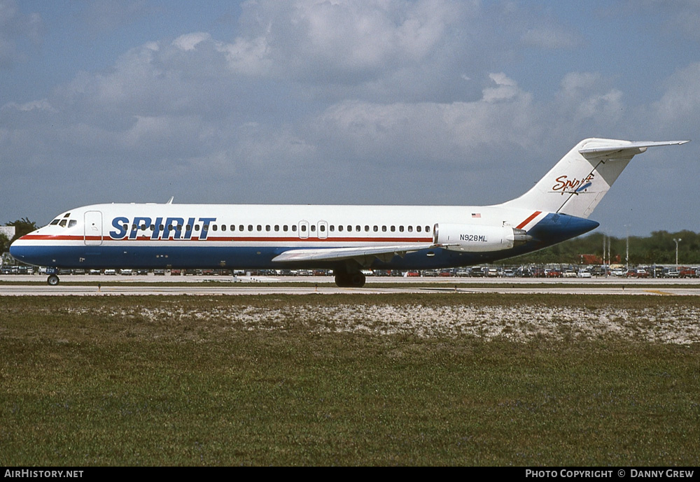 Aircraft Photo of N928ML | McDonnell Douglas DC-9-31 | Spirit Airlines | AirHistory.net #236344