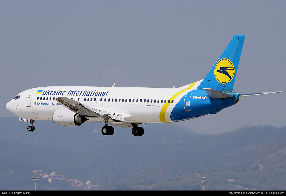 Aircraft Photo of UR-GAO | Boeing 737-4Z9 | Ukraine International Airlines | AirHistory.net #236351