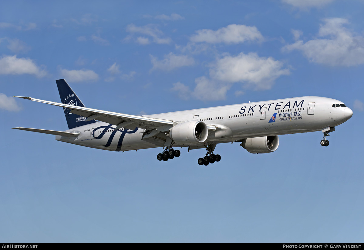 Aircraft Photo of B-2049 | Boeing 777-31BER | China Southern Airlines | AirHistory.net #236358